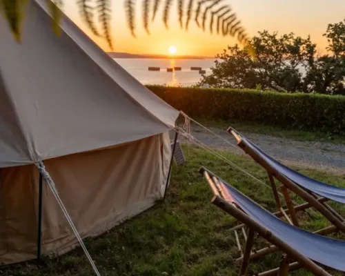 Bretagne bord de mer coucher de soleil