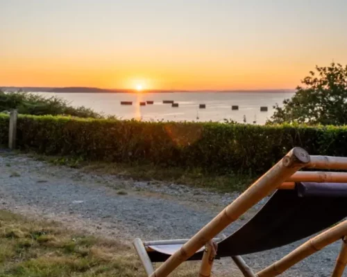 Finistère bord de mer coucher de soleil